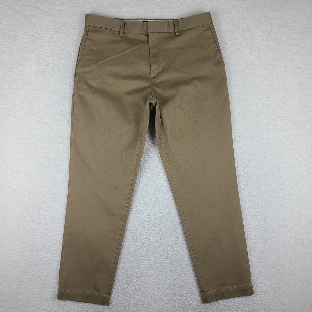 Banana Republic Pants Mens 35x30 Beige Mason Athletic‎ Tapered Fit Performance